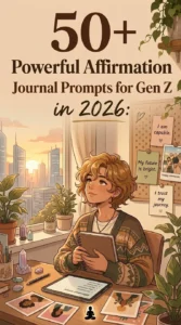 50+ Powerful Affirmation Journal Prompts for Gen Z in 2026