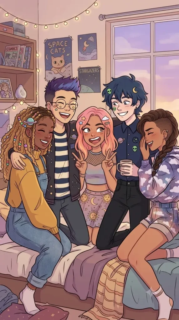 friend group - be thankful for what you have.