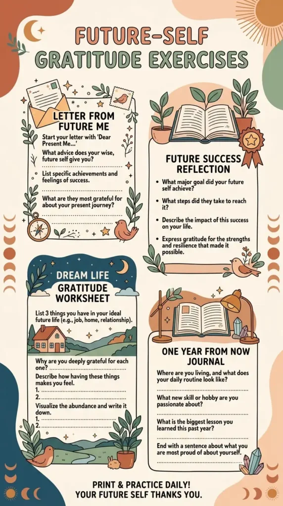 future appreciation gratitude worksheets