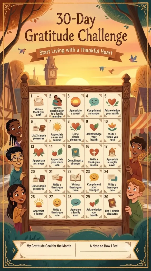 The infographic for teens - gratitude examples.