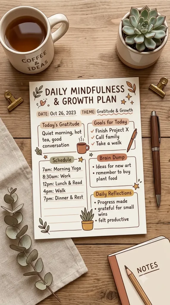 A gratitude journal template cover