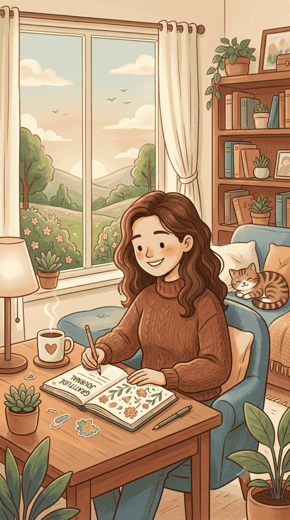 The cover image for gratitude journaling for anxiety