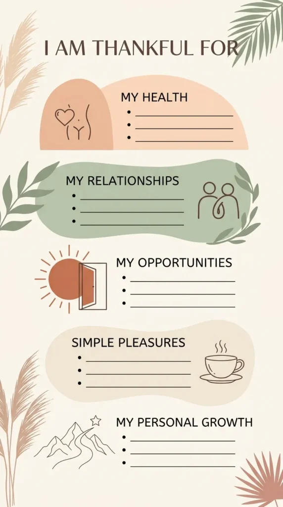 Classic free I Am Thankful For printable PDF worksheet