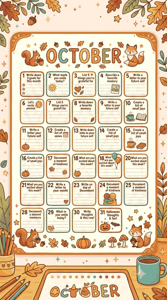 Mockup prompt journal - Part of 365 journal prompts for mental health