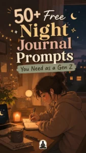 50+ Free Night Journal Prompts You Need as a Gen Z