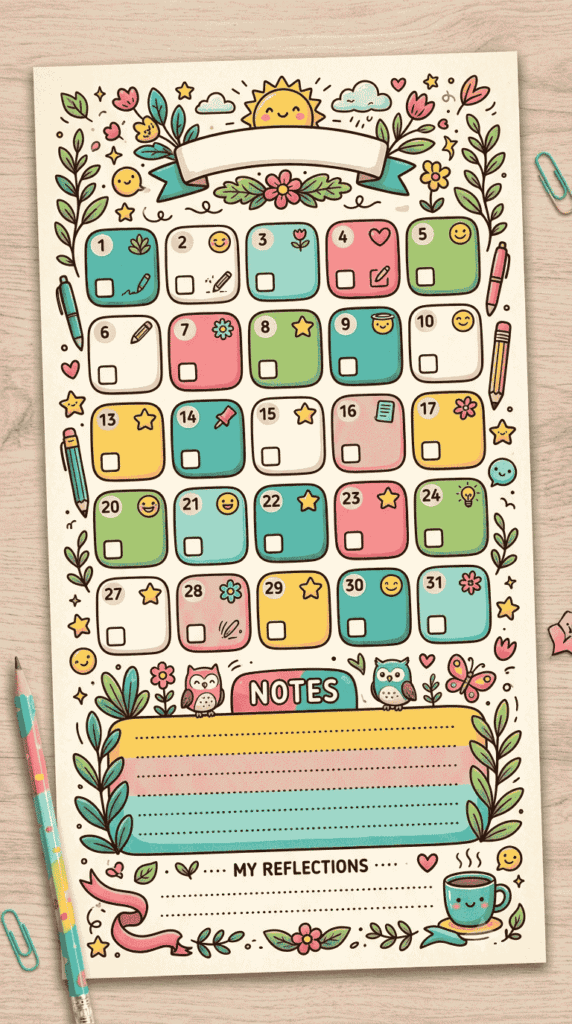 Monthly journal - 365 journal prompts for mental health
