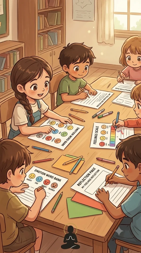 emotions worksheet for kids examples.