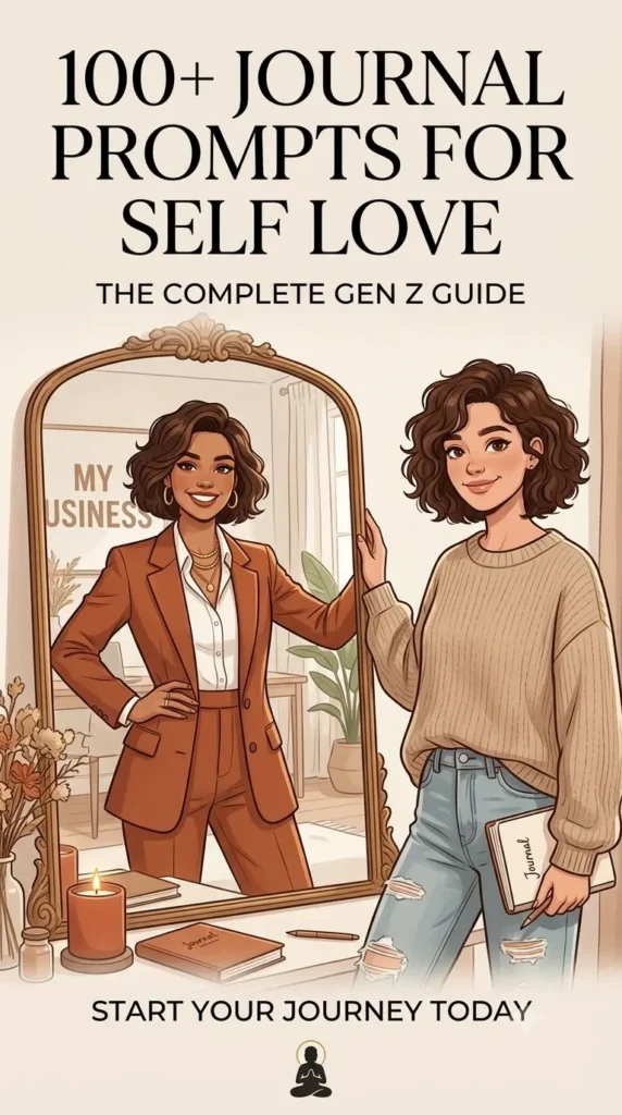 journal prompts for self love cover