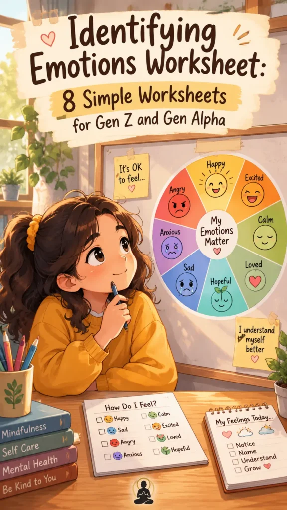 ID emotions worksheet blog cover