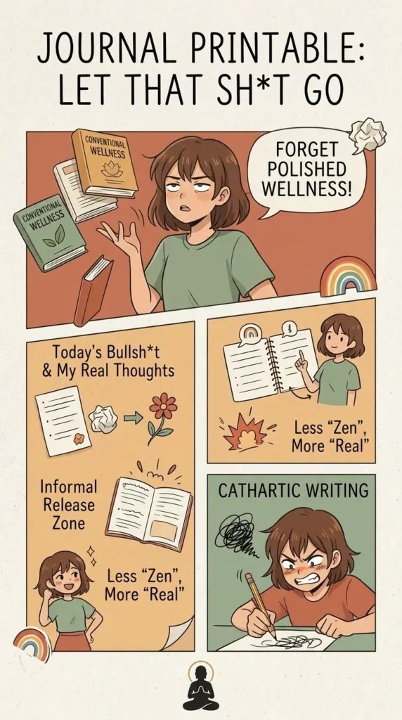 Let that shit go - guided journals for mental health.