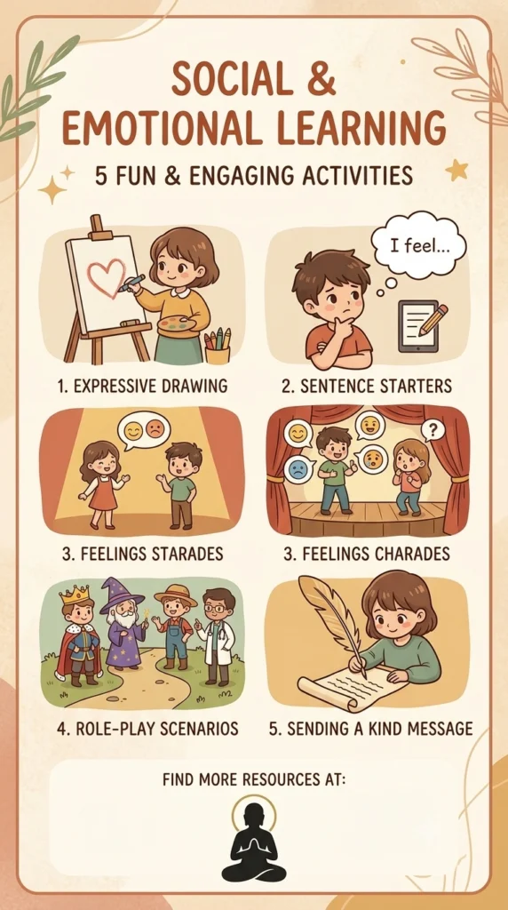 emotional expression activities icons..