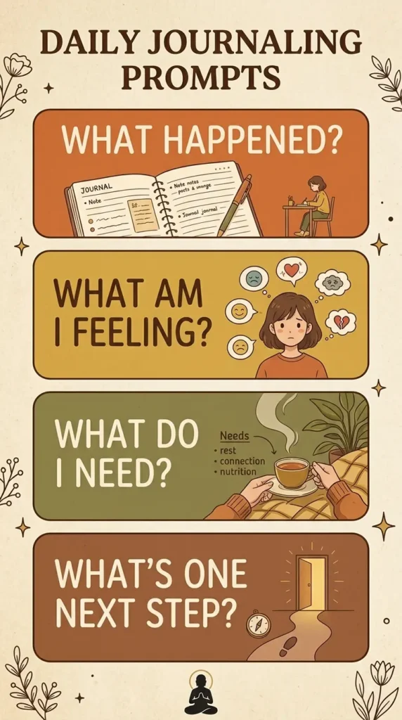 Four questions for journaling on a low-energy depression day.