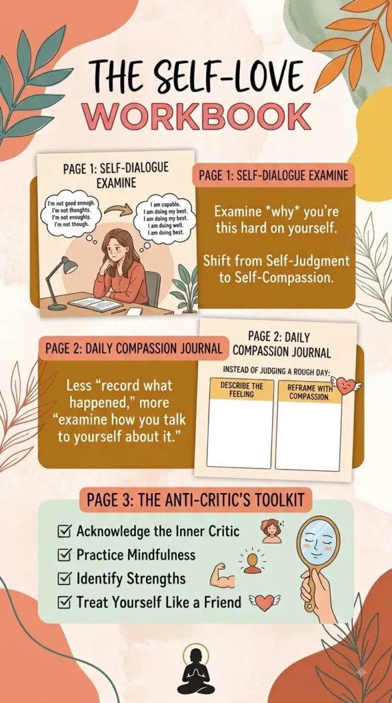self love workbook - guided journals for mental health.