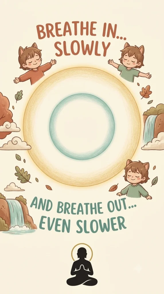 coping skills kids PDF deep breathing worksheet.