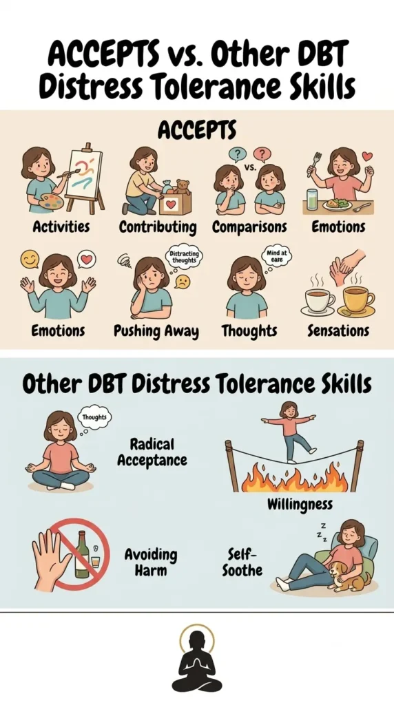 DBT ACCEPTS Skill vs Other Skills