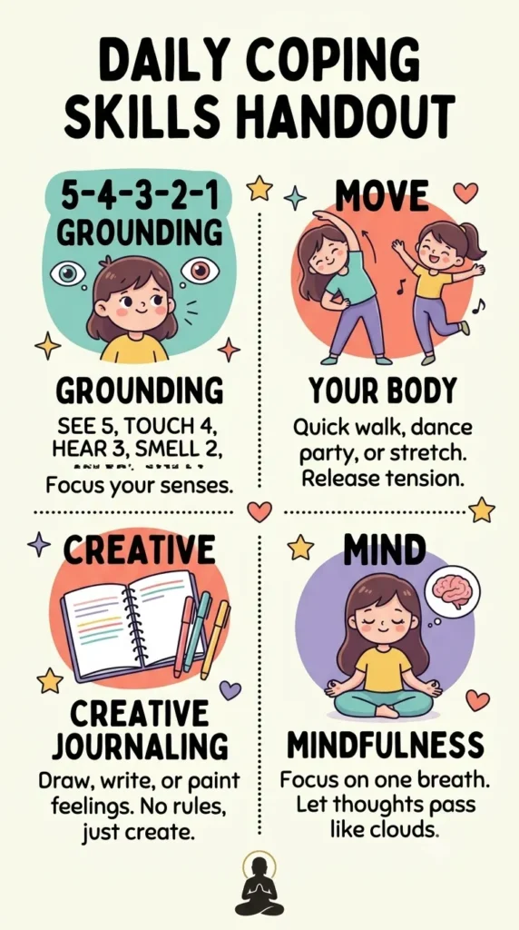 daily coping skills handout.