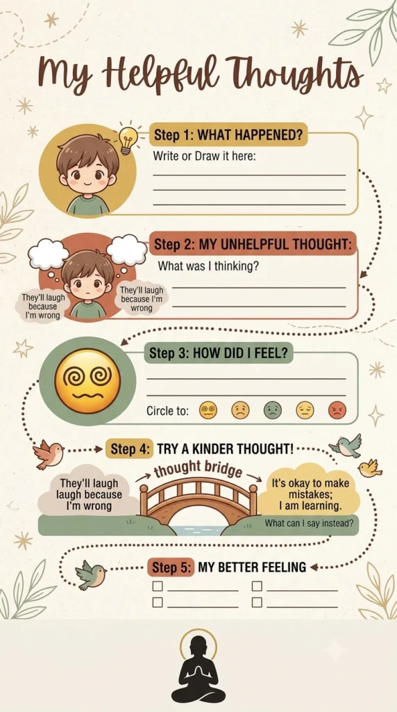 coping skills worksheets for adults - my helpful thoughts.