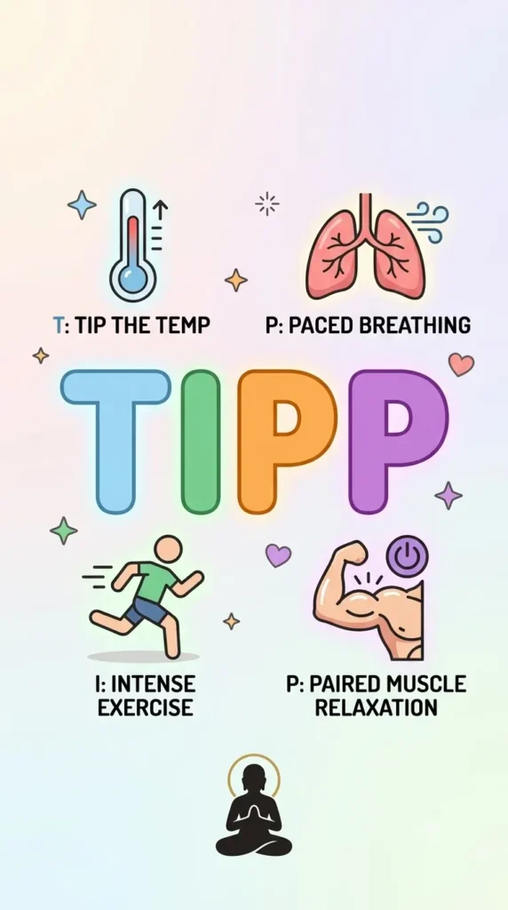 Temperature, Intense Exercise, Paced Breathing, Progressive Muscle Relaxation.
