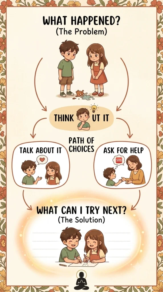 coping skills ideas for kids problem-solving worksheet.