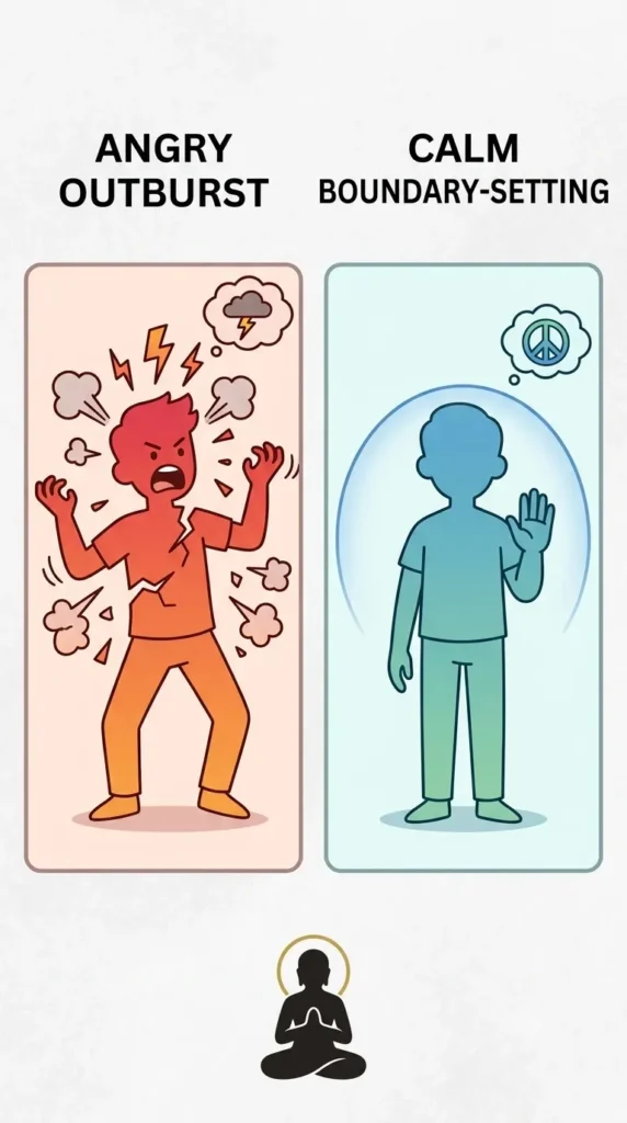 Aggression compared with healthy anger expression.