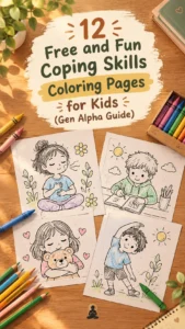 12 Free and Fun Coping Skills Coloring Pages for Kids (Gen Alpha Guide)