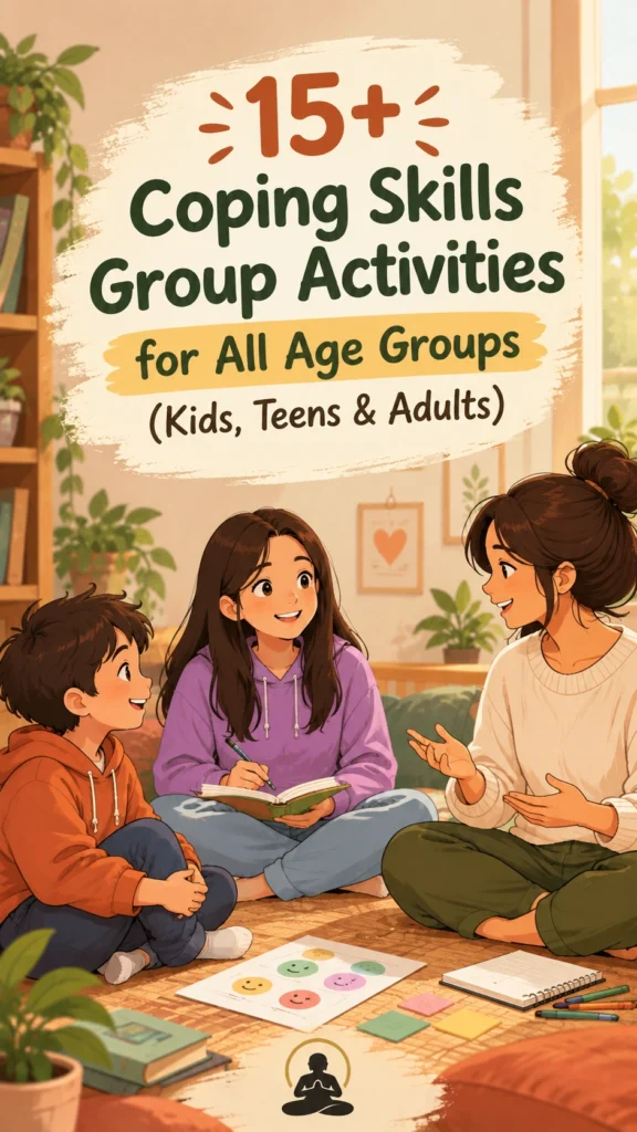coping skills group activities blog cover