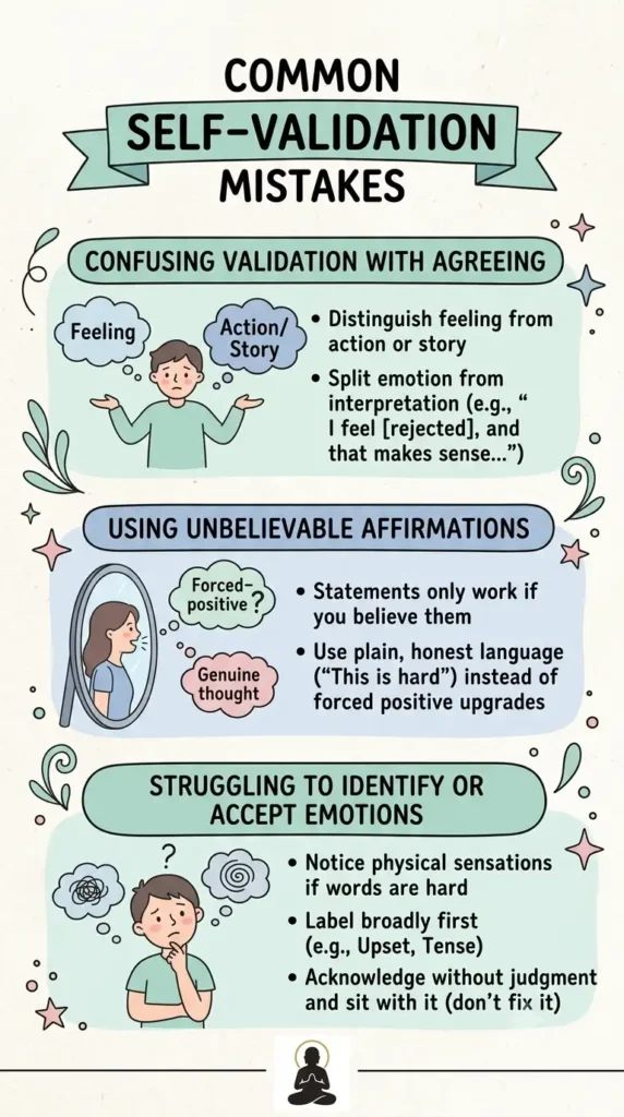 Common mistakes DBT Self Validation