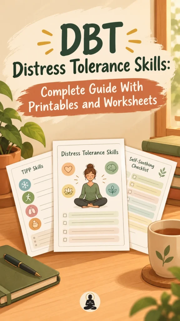 DBT Distress Tolerance Skill Blog Cover.