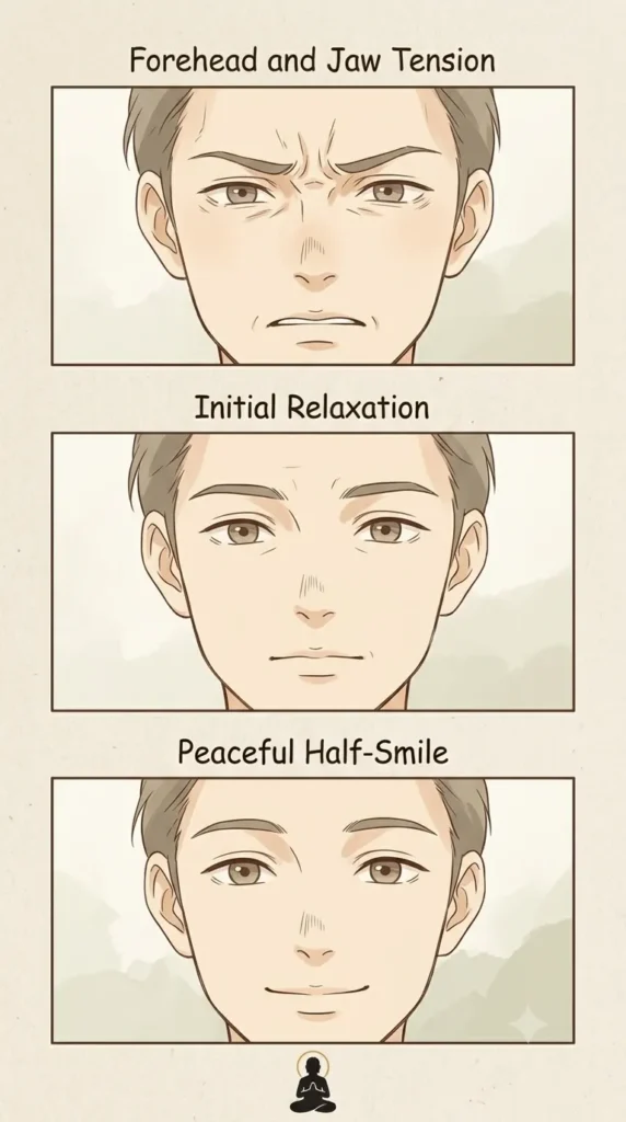 how to do the DBT half smile, step by step.