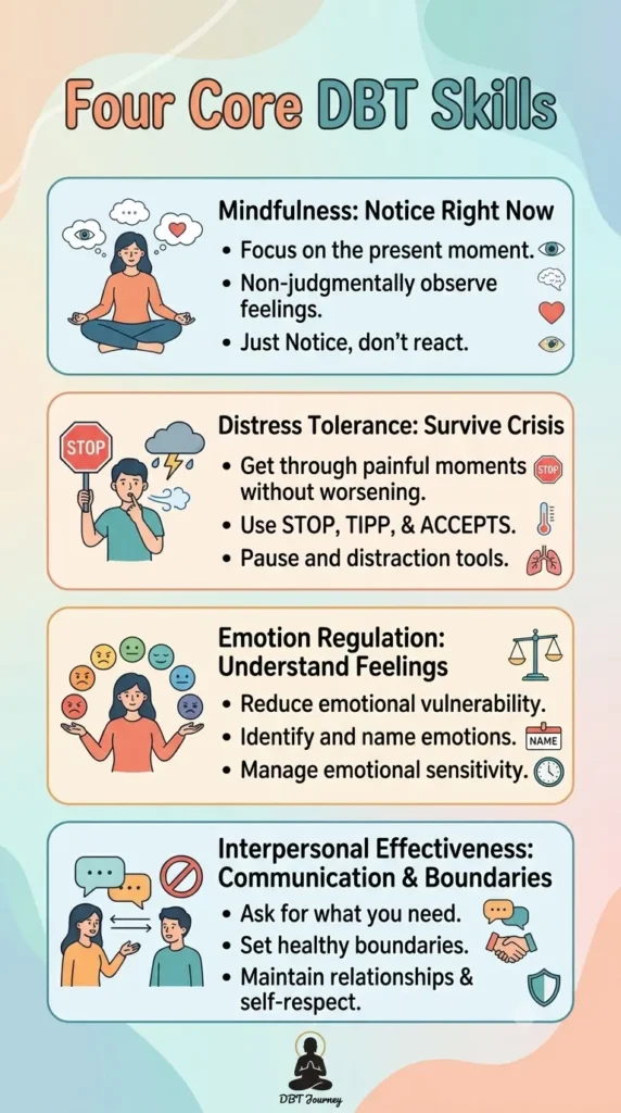 Four core DBT Skills - What is DBT?